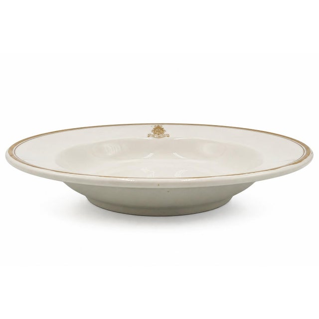 Vintage the Carlyle Hotel Nyc White Soup Bowl 9"d For Sale In Washington DC - Image 6 of 9