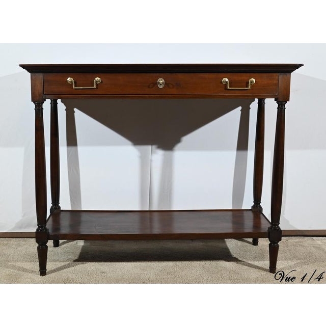 18th Century Louis XVI Mahogany Console For Sale - Image 9 of 18
