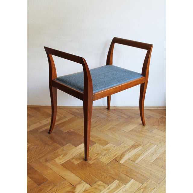 Art Deco Sculptural Tabouret with Curved Arms, 1920s For Sale - Image 11 of 13