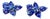 13 Carat Pear & Round Tanzanite Cluster Stud Earrings 14 Karat White Gold For Sale