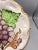 Traditional Mid 20th Century Italian Majolica Scalloped Edge Decorative Plate With Grape Design For Sale - Image 3 of 6