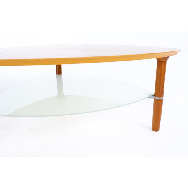 Gudme Mobelfabrik Mid Century Danish Teak Guitar Pick Coffee Table With