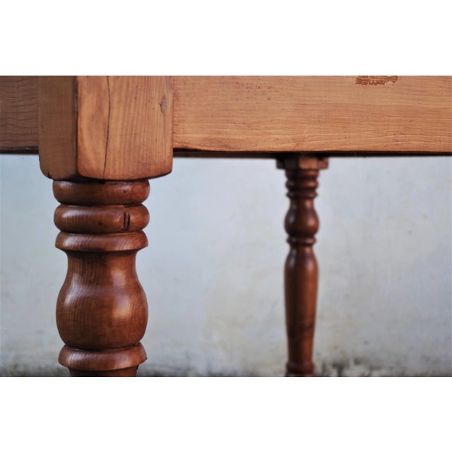 1950s Square Spruce Dining Table, 1950s For Sale - Image 5 of 7