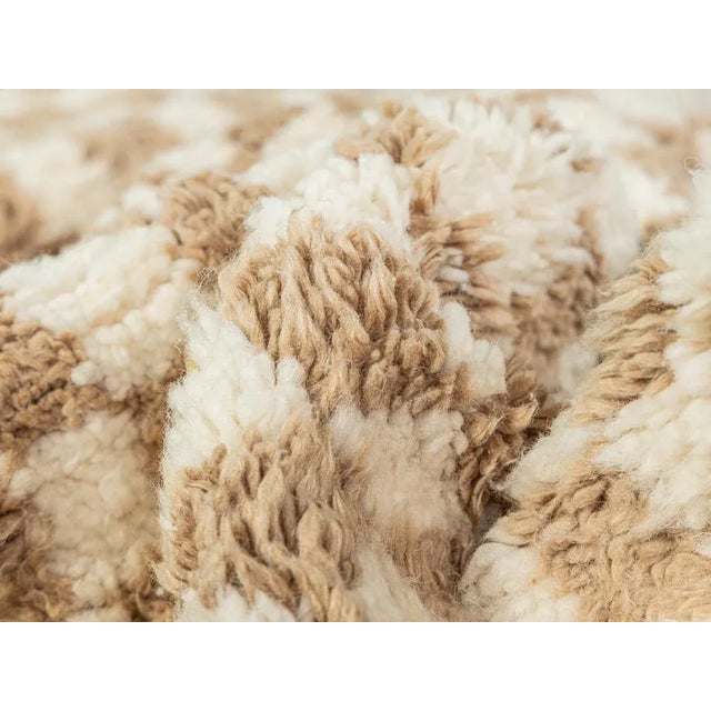 Early 21st Century Checked Berber Rug, 2010s For Sale - Image 5 of 11