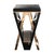 "Maschera" Barstool With Bronze and Stainless Steel, Hand Crafted For Sale - Image 4 of 8