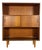 Vintage Danish Teak Bookcase with Sliding Doors, 1960s For Sale