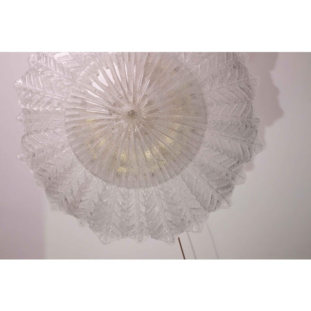 Catania Large Size Murano Clear Transparent Glass Ceiling Light, 1970s For Sale - Image 12 of 12