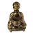 Antique Japanese Gilt Brass Figural Incense Burner of a Chinese Scholar Holding Shou Vessel For Sale