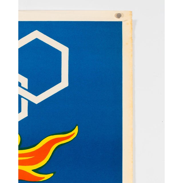 Paper Italian Sports Center Original Lithograph by Corrado Mancioli, 1960 For Sale - Image 7 of 9