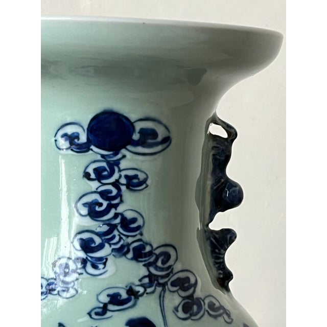 19th Century Chinese Porcelain Celadon Vase For Sale - Image 6 of 8