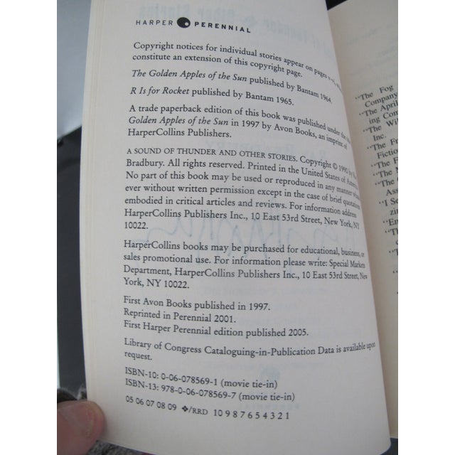 Ray Bradbury Hand Signed 1st Edition Sound of Thunder Paper Back Book With Coa For Sale In Portland, OR - Image 6 of 9