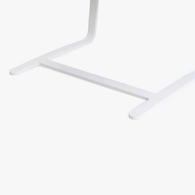 Light Gray Brno Flat-Bar Chairs in Dove Velvet, Lunar Gloss Frame For Sale - Image 8 of 10