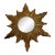 Mid 20th Century Petite Gilt Sunburst Convex Wall Mirror For Sale