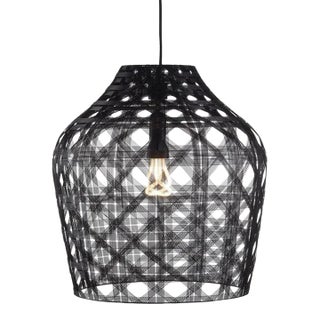 Galvanized Iron Wire Pendant, Black - Macarena by Schema for Oggetti For Sale