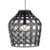 Galvanized Iron Wire Pendant, Black - Macarena by Schema for Oggetti For Sale