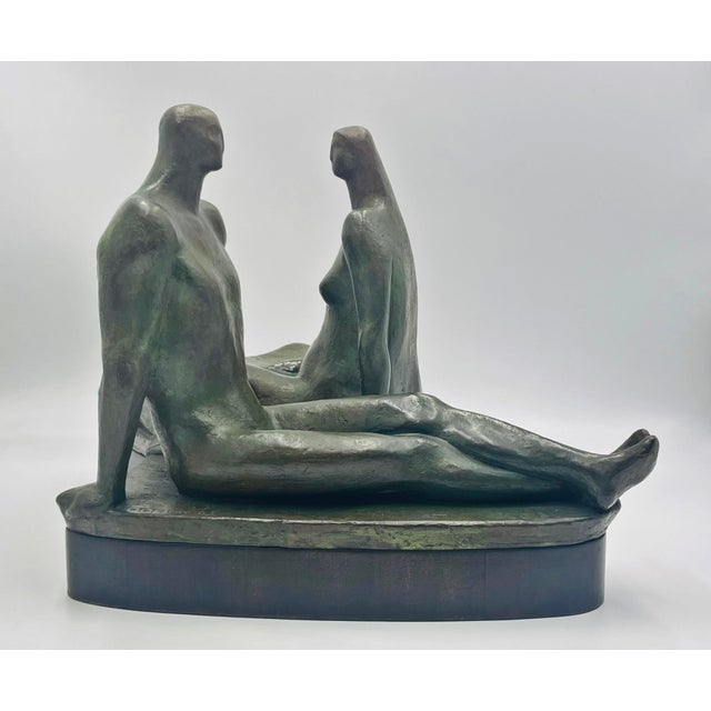 An exceptional and historically important vintage bronze sculpture by Mexican modernist sculptor Salvador Soto Tovar,...