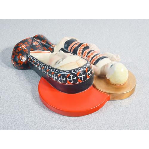 Brown Ceramic Sculpture by Andrea Bologna for Lenci, 1935 For Sale - Image 8 of 18