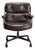 Eames Time Life Executive Chair by Herman Miller in Original Cigar Brown Leather & Brown Coated Frame For Sale