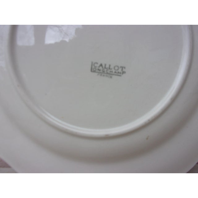 French Faience Plate Model "Callot" Longchamp Circa 1920. Jacques Callot (French c. 1592 – 1635) was a baroque printmaker...