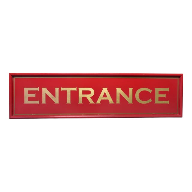 Long Entrance Sign, 1960s For Sale