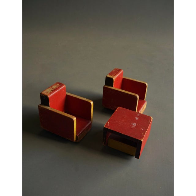 Vintage Toy Furniture by Ko Verzuu for Ado, 1930s, Set of 3 For Sale - Image 4 of 18