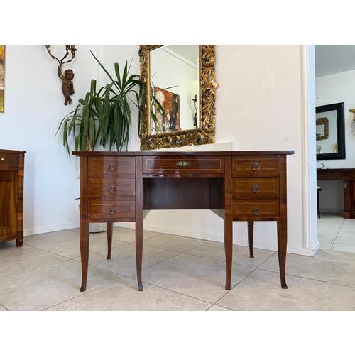 Biedermeier Secretary Desk in Walnut Veneer, 1980s For Sale - Image 14 of 14