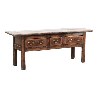 Antique English-Style Sideboard in Wood, 1800s For Sale