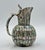 1960s Mexican Alpaca Silver & Abalone Bird of Paradise Pitcher Set - 7 pcs For Sale - Image 9 of 18