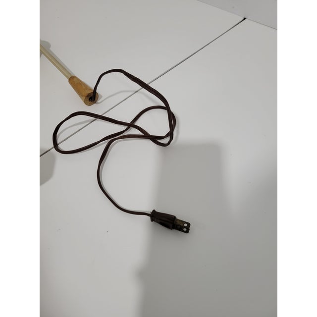 1950s Atomic Spun Aluminum Adjustable Desk Lamp For Sale - Image 6 of 8