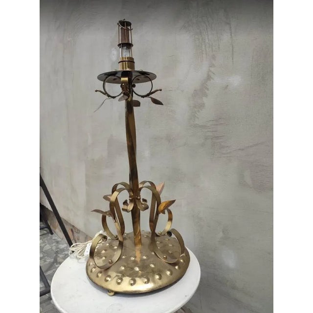 Brass Table Lamp, 1960s-1970s For Sale - Image 9 of 10