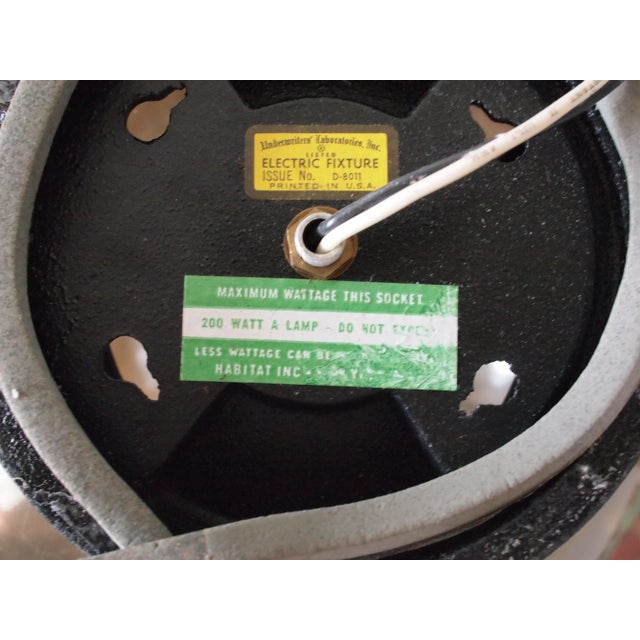 Vintage Habitat Paul Mayen Mid-Century Modern Pop Globe Ceiling Light Large in Clear Acrylic Plastic Plexiglass For Sale - Image 10 of 11