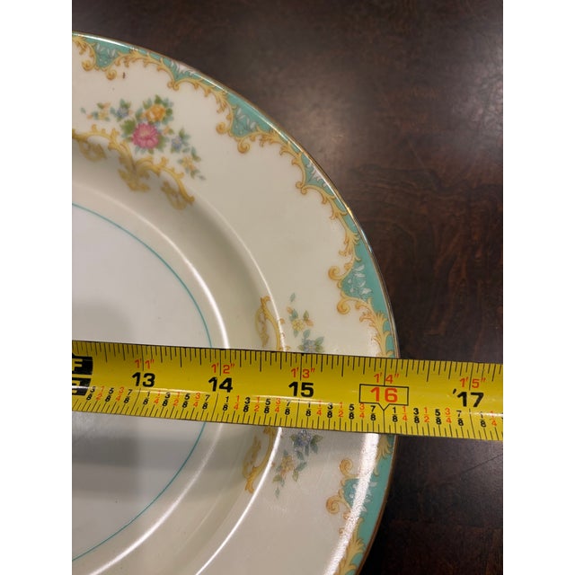 Vintage Noritake Tiffany Pattern Porcelain Serving Platter For Sale In San Diego - Image 6 of 7