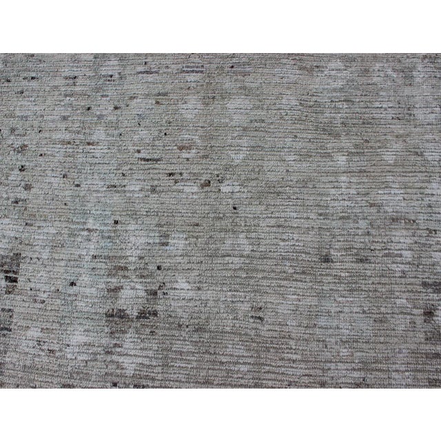 Casual Modern Design Rug in Light Green and Neutral Tones For Sale - Image 10 of 12