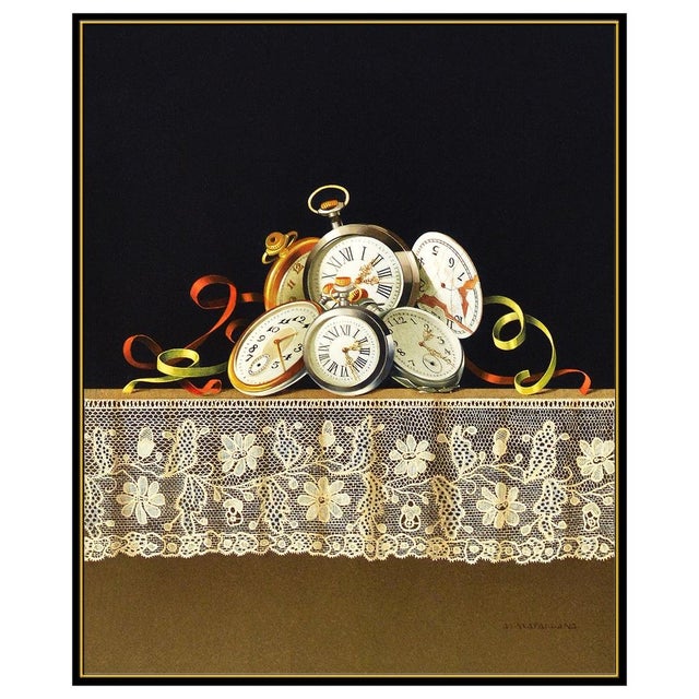 Message us to inquire about custom framing options! (Included for free with every purchase) The artwork here, "Watches and...