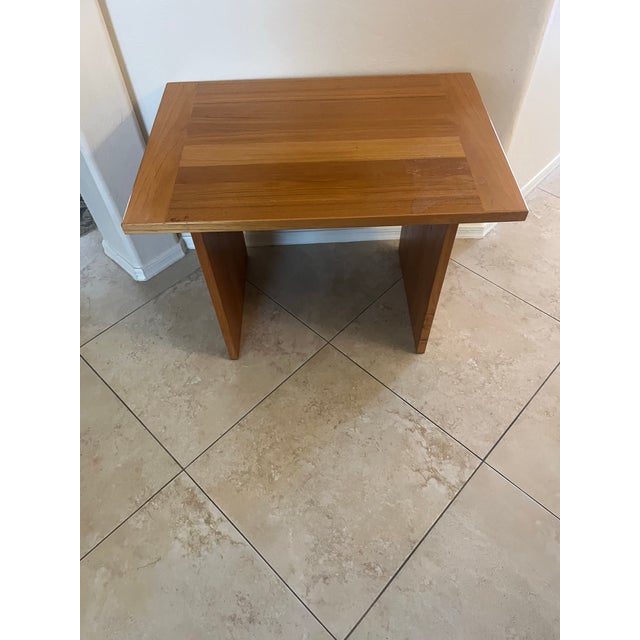 Brown 1960s Mid-Century Modern Teak Ansager Møbler a/S Danish Accent Side Table For Sale - Image 8 of 12