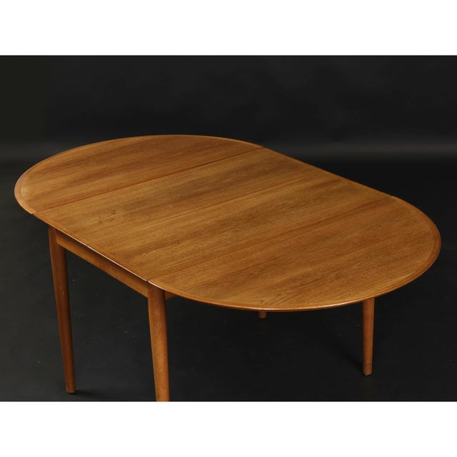 Arne Vodder for Sibast Model 227 Long Danish Teak Expanding Dining Table For Sale - Image 13 of 16
