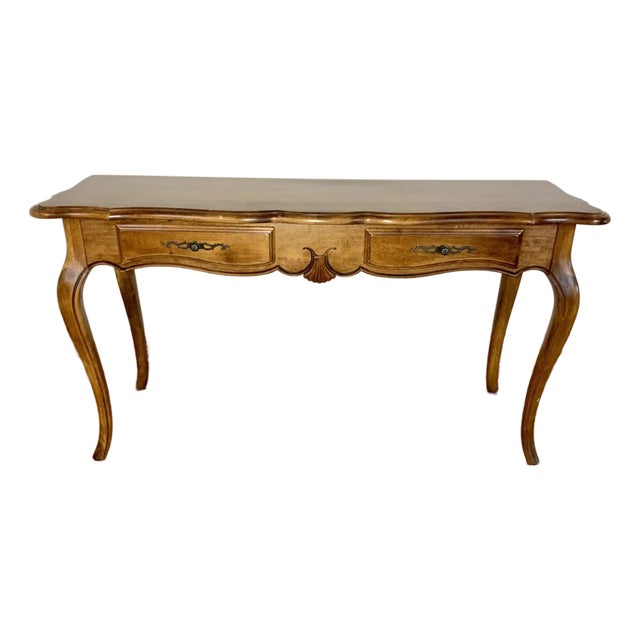 Vintage Ethan Allen French Provincial Style Console Table For Sale