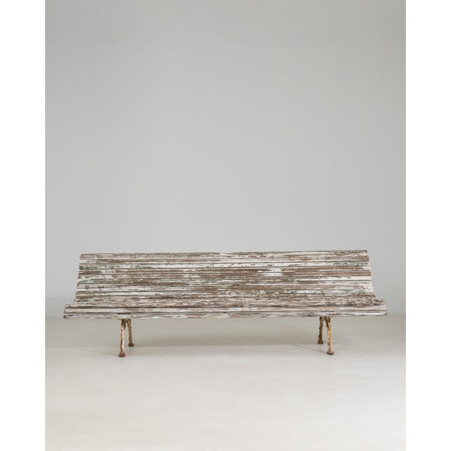 French 19th Century France White Iron Benches For Sale - Image 3 of 11