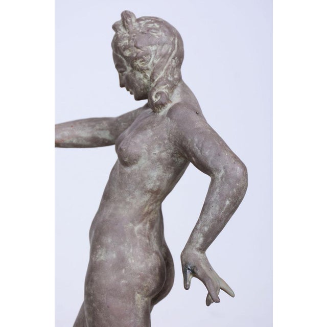 1920s Art Deco Ceramic Figural Sculpture, Czech, 1920s For Sale - Image 5 of 9