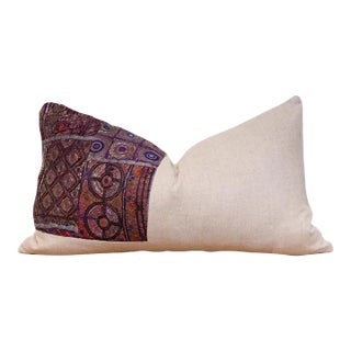 Atasi Antique Tapestry Linen Pillow For Sale