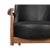 Mid Century Black Leather Arm Chair For Sale - Image 12 of 13