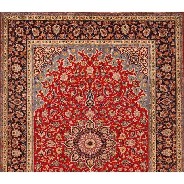 Middle Eastern Hand-Knotted Rug For Sale - Image 3 of 11