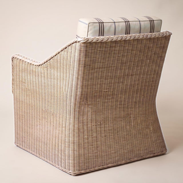 Westport Wicker Lounge Chair in Handwoven Natural Rattan For Sale - Image 4 of 5