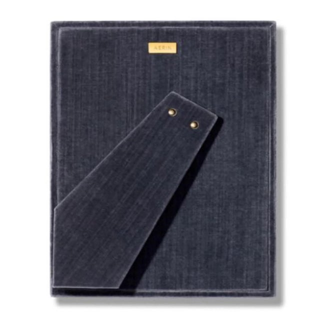 AERIN Valentina Velvet Frame, Dusk Blue 5" x 7" Chairish