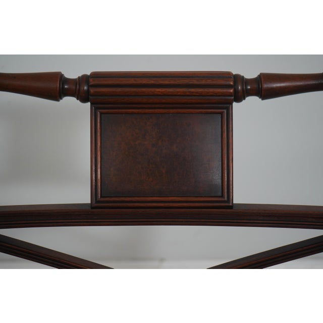 19th Century Set of 8 Antique Sheraton Mahogany Dining Room Armchairs For Sale - Image 5 of 18