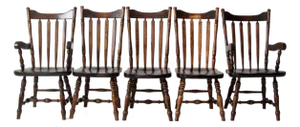 Vintage Bennington Vermont Windsor Dining Chairs Set of 5