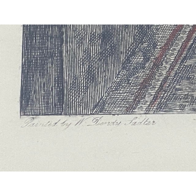 Late 19th Century James Dobie "The New Will" Color Engraving After Walter Dendy Sadler C.1894 For Sale - Image 5 of 9