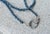 Modern Blue Sparkling Raw Diamond Nugget Beaded Necklace Diamond Clasp For Sale - Image 3 of 11