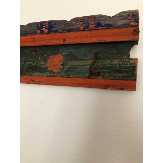 Belgium Original Paint School House Hat/Coat Rack For Sale - Image 9 of 10