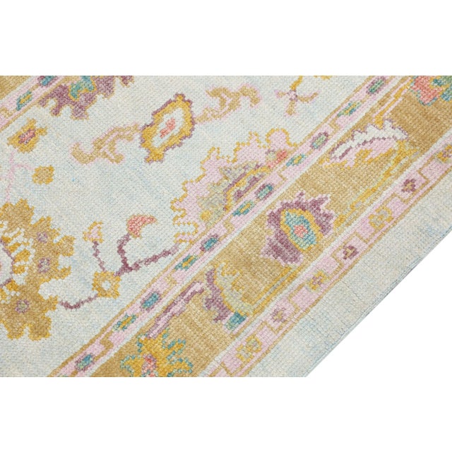 Turkish Modern Turkish Oushak Rug 2'10" x 5'2" For Sale - Image 3 of 10